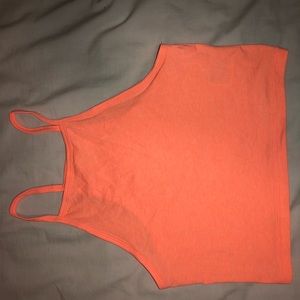 NEON orange crop top